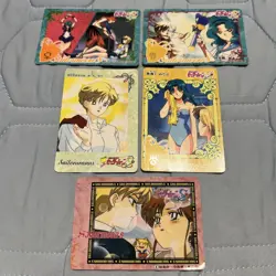 Sailor Moon S Card Neptune Uranus 5-Piece Set - Image 1