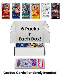 One Piece Cards (6 Sealed Packs) Potential Mystery Graded Card - Collection S... - Image 2