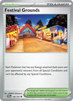 Festival Grounds 149/167 | Trainer Stadium | Twilight Masquerade Pokemon Card - Image 1