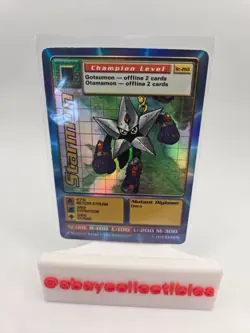ST-26S Starmon Starter Deck FOIL Digimon Digi-Battle Series Card 1999 LP HOLO - Image 1