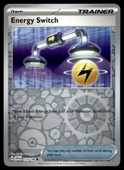Energy Switch 173/198 Pokemon Card Scarlet & Violet Cmon Trainer Rev Holo LP NT - Image 1