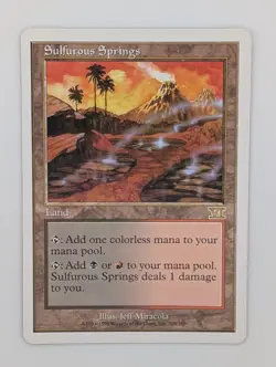 Sulfurous Springs - Excellent - 6th Edition - MTG - Image 1