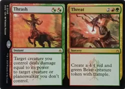 0246 THRASH / THREAT RARE RAVNICA REMASTERED MTG CARD - Image 1