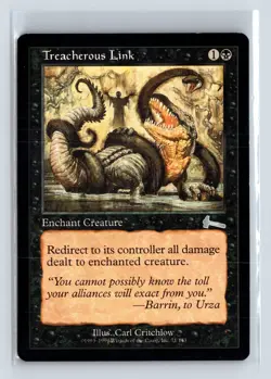 TREACHEROUS LINK - MTG Magic the Gathering Card - Urza's Legacy - Uncommon - Image 1