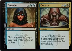0242 CONNIVE / CONCOCT RARE RAVNICA REMASTERED MTG CARD - Image 1