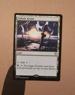 MTG Unholy Grotto x1 LP from Commander: Aetherdrift - Image 1