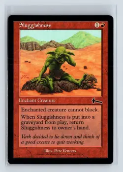 SLUGGISHNESS - MTG Magic the Gathering Card - Urza's Legacy - Common - Image 1