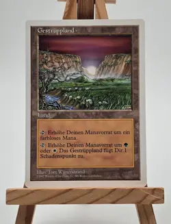 Gestruppland 5. Edition (5ED) Magic Karte MTG deutsch (Brushland) - Image 1