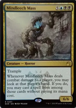 0201 MINDLEECH MASS RARE RAVNICA REMASTERED MTG CARD - Image 1