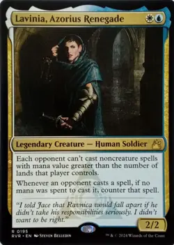0195 LAVINIA, AZORIUS RENEGADE RARE RAVNICA REMASTERED MTG CARD - Image 1