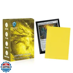Lightning Yellow Dual Matte Card Sleeves, Katomula Card Sleeves for MTG, Stan - Image 1
