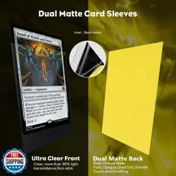 Lightning Yellow Dual Matte Card Sleeves, Katomula Card Sleeves for MTG, Stan - Image 3
