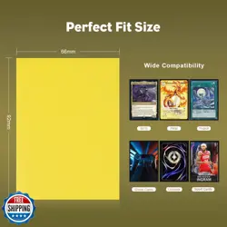 Lightning Yellow Dual Matte Card Sleeves, Katomula Card Sleeves for MTG, Stan - Image 4