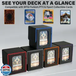 Jaffzora Card Deck Box for MTG Commander, Magnetic Card Display Case,TCG Card - Image 2