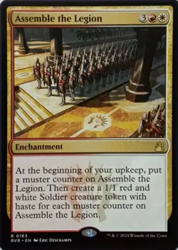 0163 ASSEMBLE THE LEGION RARE RAVNICA REMASTERED MTG CARD - Image 1