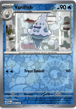 Vanillish [Reverse Holo] #44 (Pokemon Paradox Rift) NM - Image 1