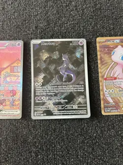 Pokemon 151 UPC Promo Set MEW, MEWTWO and METAL MEW Factory Seal! - Image 3