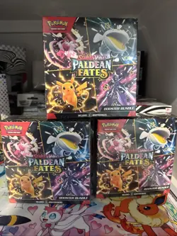 Pokemon Paldean Fates TCG Booster Bundle Sealed (Lot Of 3) - Image 1