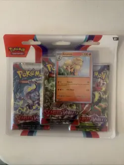Pokemon TCG: Scarlet and Violet Base Set 3 Pack Blister Booster SEALED - Image 1