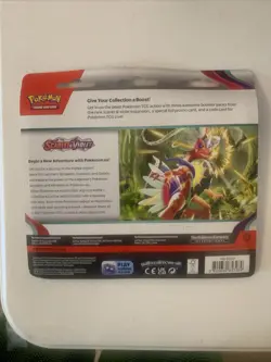 Pokemon TCG: Scarlet and Violet Base Set 3 Pack Blister Booster SEALED - Image 2
