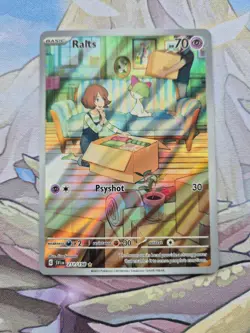 Pokemon Card TCG Ralts 211/198 Scarlet & Violet Illustration Rare Near Mint NM - Image 1