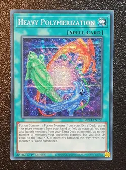 Yugioh MP24-EN150 Heavy Polymerization Prismatic Secret Rare 1st Edition MINT 10 - Image 1