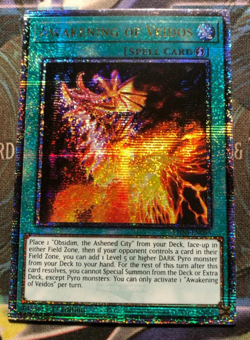 *** AWAKENING OF VEIDOS *** QUARTER CENTURY SECRET RARE PHNI-EN095 YUGIOH! - Image 1