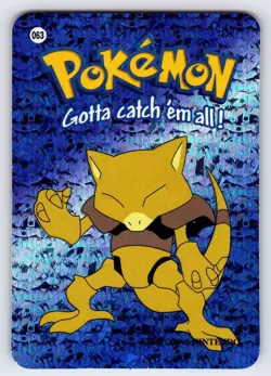 Abra #063 2000 Pokemon Vending Prism Holo Sticker Card Authentic Nintendo - Nm - Image 1