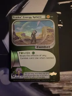 Dragon Ball Z Trunks Energy Sphere #84 Card Foil - Holo - Image 1