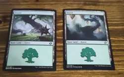 40x Foil Basic Land Forest Magic The Gathering Card Lot /Used/MTG/ Assorted Sets - Image 3