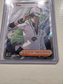 Pokemon Card N's Plan 163/086 Full Art Black Bolt English Near Mint Condition - Image 2