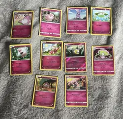 Lot Of 10 Cute Fairy Type Cards - Pokemon Tcg - Image 1