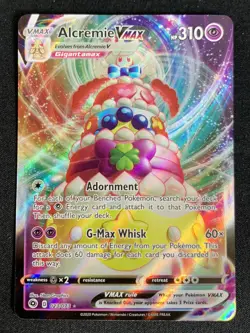 Alcremie VMAX 023/073 Champions Path Ultra Rare Holo Pokemon TCG Card NM - Image 1