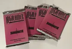 Highlander: The Card Game Swordmaster Booster Pack (4 PACKS) 1995 - Image 1