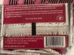 Highlander: The Card Game Swordmaster Booster Pack (4 PACKS) 1995 - Image 3