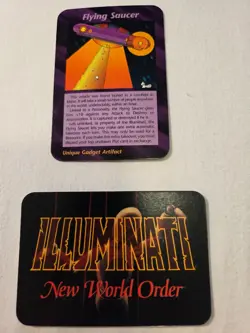 Flying Saucer INWO Illuminati New World Order Card Game Unlimited Common - Image 2