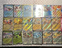 Pokemon TCG Scarlet & Violet Double Rare Ex Lot Of 18 Cards NM - Image 1