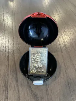 1999 Pokemon 23K Gold Plated Mewtwo Card Burger King Poke Ball - Image 1