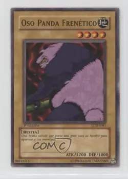 Frenzied Panda Spanish 1st Ed. YuGiOh Legend of Blue Eyes White Dragon 2002 1z8 - Image 1