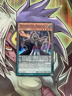SDMP-EN005 Wisdom-Eye Magician Super Rare 1st Edition NM Yugioh Card - Image 1