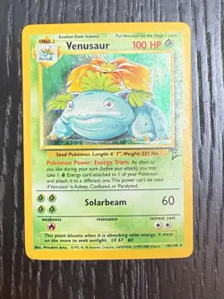 Pokemon TCG Base Set 2 Card | Venusaur Holo 18/130 Rare 2000 Wotc TCG - MP - Image 1