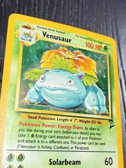 Pokemon TCG Base Set 2 Card | Venusaur Holo 18/130 Rare 2000 Wotc TCG - MP - Image 3