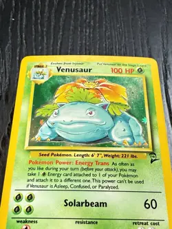 Pokemon TCG Base Set 2 Card | Venusaur Holo 18/130 Rare 2000 Wotc TCG - MP - Image 4