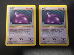 🔥 Ditto 18/62 🔥 Original Non Holo Rare Fossil Set Pokemon Card WOTC TCG 1999 - Image 1