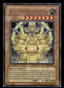 Exxod, Master of the Guard SD7-EN001 1st Edition Ultra Rare Yugioh Card - Image 1
