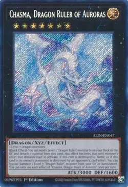 Chasma, Dragon Ruler of Auroras - 1st Edition Alliance Insight LP YuGiOh - Image 1