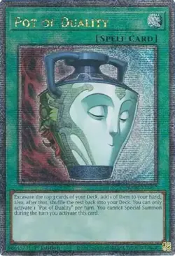 Yugioh! HP Pot of Duality - RA02-EN057 - Quarter Century Secret Rare - 1st Editi - Image 1
