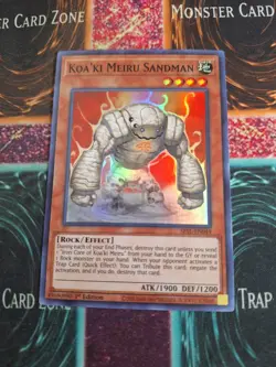 Yu-Gi-Oh! Koa'ki Meiru Sandman SESL-EN049 Super Rare 1st Edition Near Mint - Image 1