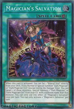 YUGIOH RA01-EN068 Magician's Salvation Secret Rare 1st Edition NM - Image 1