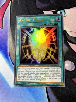 Ancient Chant MZMI-EN069 ULTRA Rare NEAR MINT 1st Edition Yugioh - Image 1